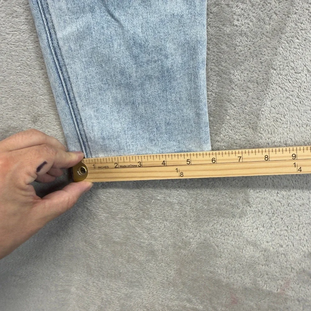 Hidden Los Angeles Jeans Women's 24 Zoey Mom Fit Light Blue Hi Rise Straight Leg